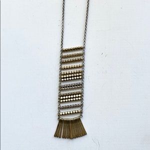Lucky Brand Brass and Silver Necklace